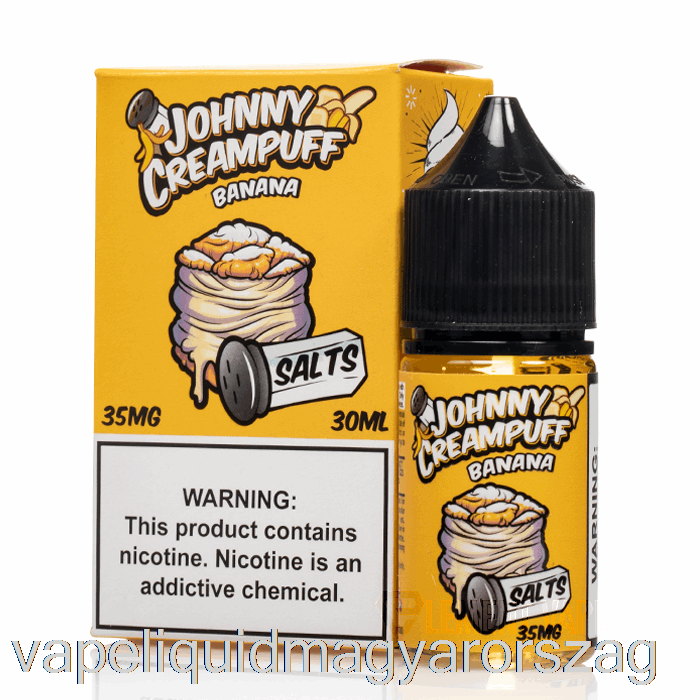 Banán - Johnny Creampuff Salts - 30ml 50mg Vape Folyadék